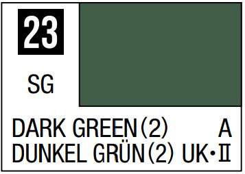 MR HOBBY 10ml Lacquer Based Semi-Gloss Dark Green