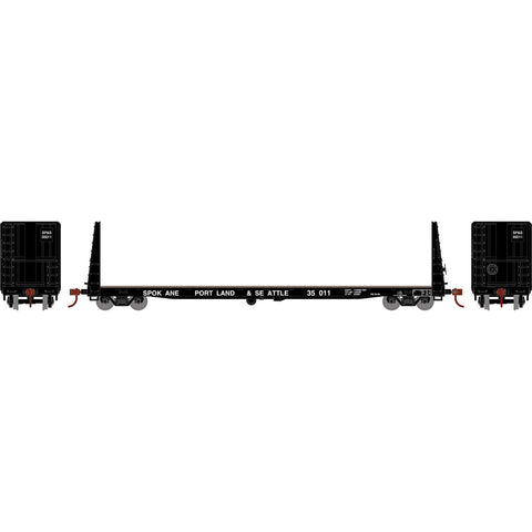 HO 60' BULKHEAD FLAT CAR SP&S #35011