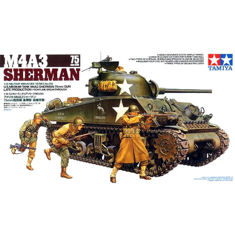 TAMIYA  1/35 US M4A3 Sherman Tank w/75mm Gun