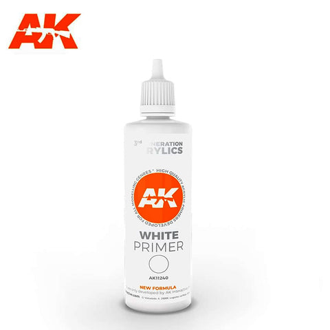 AKI White 3G Acrylic Primer 100ml Bottle
