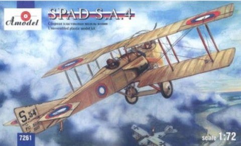 A-MODEL 1/72 SPAD SA4 French WWI BiPlane Fighter