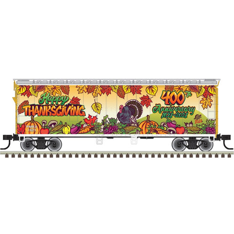 N 40' PLUG DOOR BOXCAR "THANKSGIVING"