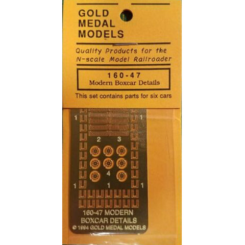 GOLD METAL N Detailing Set -- For Modern Boxcar