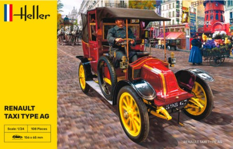 HELLER  1/24 1907 Renault Type AG Taxi