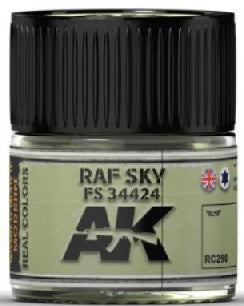 Real Colors: RAF Sky/FS34424 Acrylic Lacquer Paint 10ml Bottle