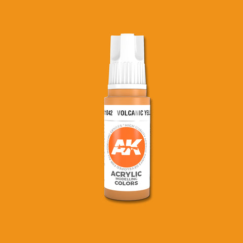AKI Volcanic Yellow 3G Acrylic Paint 17ml Bottle