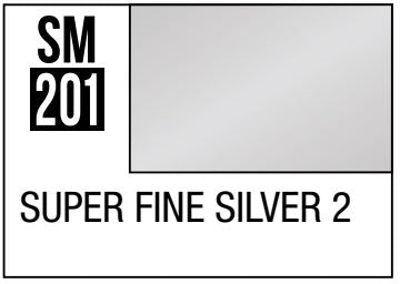 MR HOBBY 10ml Lacquer Super Metallic 2 Fine Silver