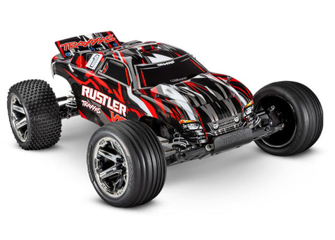 TRAXXAS RUSTLER VXL MAG 272R TRANS RED