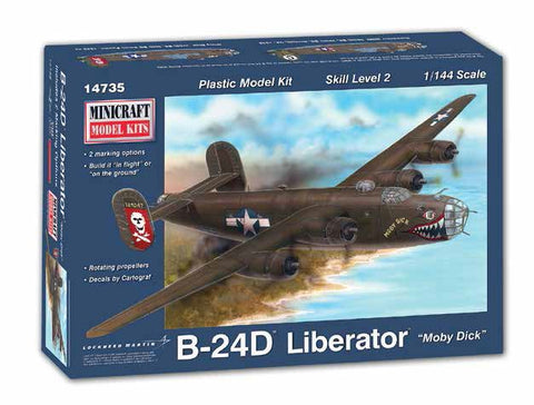 MINICRAFT 1/144 B24D Liberator Moby Dick USAAF Aircraft