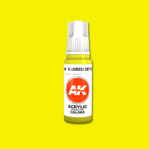 AKI Fluorescent Yellow 3G Acrylic Paint 17ml Bottle