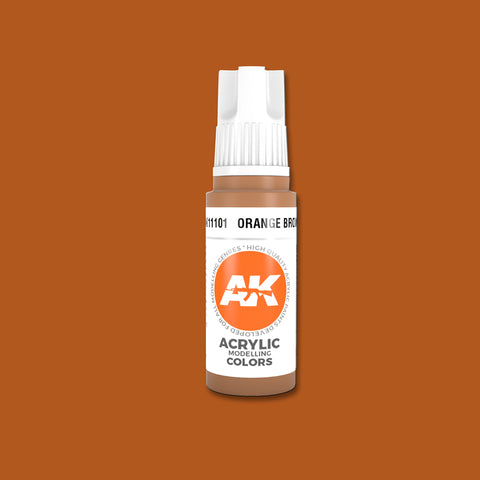 Orange Brown 3G Acrylic Paint 17ml Bottle