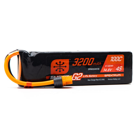 SPEKTRUM SMART-G2 LIPO 14.8V 4S 3200mah 100C W/ IC5