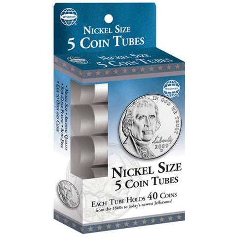 H.E. HARRIS Nickels Coin Tubes (5/bx)
