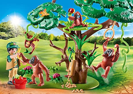PLAYMOBIL ORANGUTANS WITH TREE