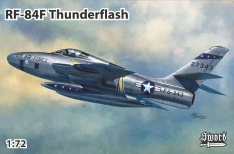 SWORD 1/72 RF84F Thunderflash Aircraft w/USAF, Italian, Royal Netherlands & Belgium Markings