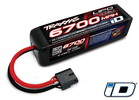 TRAXXAS LIPO 14.8V 4S 6700mah 25C W/ TRX