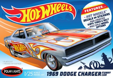 POLAR LIGHTS 1/25 Hot Wheels 1969 Dodge Charger Funny Car