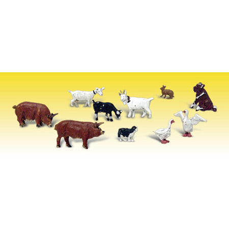 WOODLAND SCENICS N Figures: Barnyard Animals
