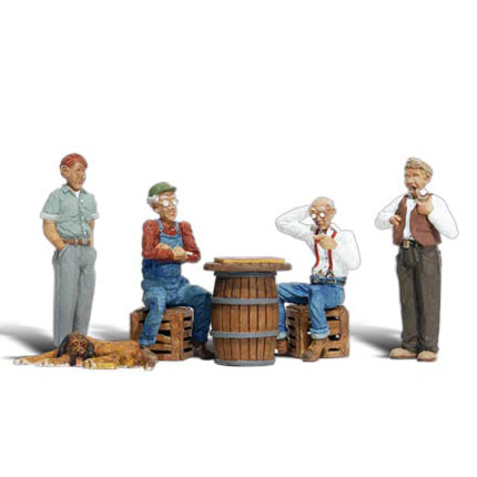 WOODLAND SCENICS HO Figures: Checker Players