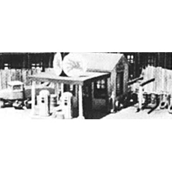 N 1940s GAS STATION KIT W/TOW TRUCK