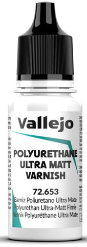 VALLEJO 18ml Bottle Polyurethane Ultra Matt Varnish Game