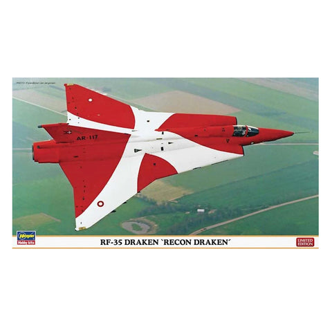 HASEGAWA  1/72 RF-35 DRAKEN LTD