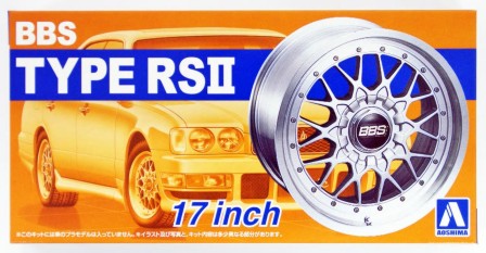 Aoshima 1/24 BBS Type RS II 17" Tire & Wheel Set (4)