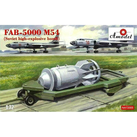 A-MODEL 1/72 FAB5000 M54 Soviet High-Explosive Bomb w/Trailer