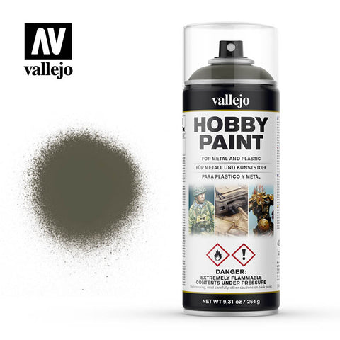 VALLEJO Solvent-Based Acrylic Paint 400ml Spray Russian Green 4BO AFV