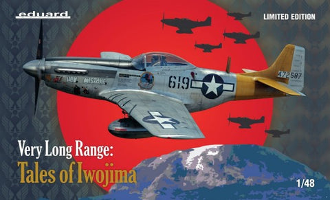 EDUARD 1/48 Very Long Range: WWII P51D USAF Fighter Tales of Iwo Jima (Ltd Edition Plastic Kit)