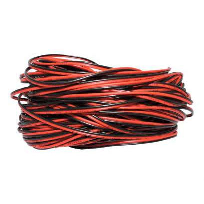 WIREWORKS Two Conductor Hookup Wire - #22 Gauge - 30' -- Black & Red