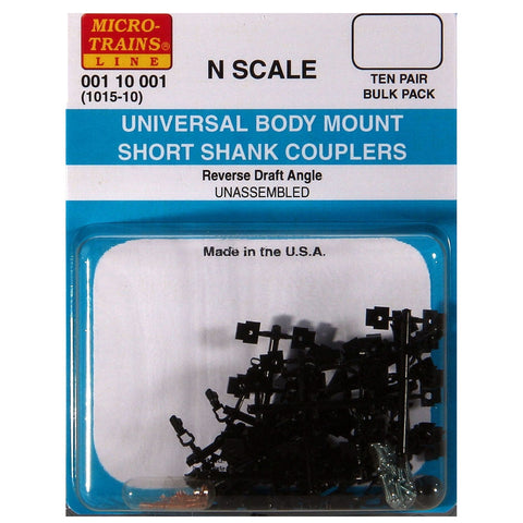 MICRO TRAINS N Universal BMC Short Shank Unassembled 10pr (1015-10)