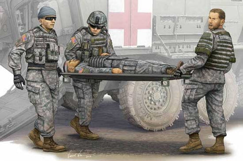 TRUMPETER  1:35 Stretcher Ambulance Team