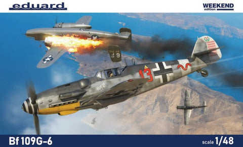 Eduard 1/48 WWII Bf109G6 German Fighter (Wkd Edition Plastic Kit)