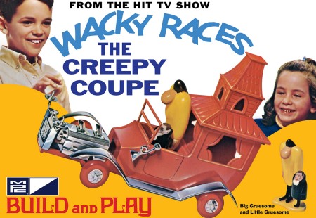 MPC  1/32 Wacky Races: Creepy Coupe w/Big & Little Gruesome Figures (Snap)