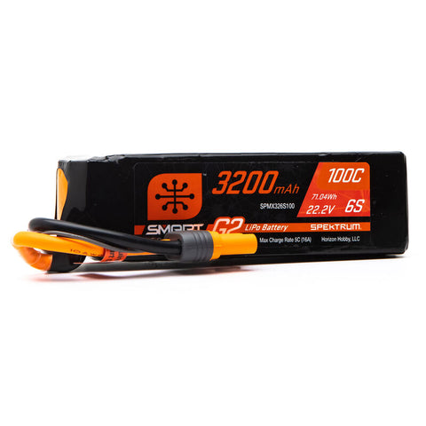 SPEKTRUM SMART-G2 LIPO 22.2V 6S 3200mah 100C W/ IC5