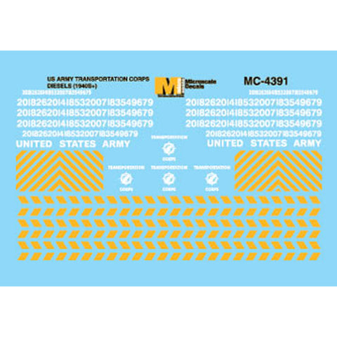 N DECALS ARMY TRANSP. CORPS