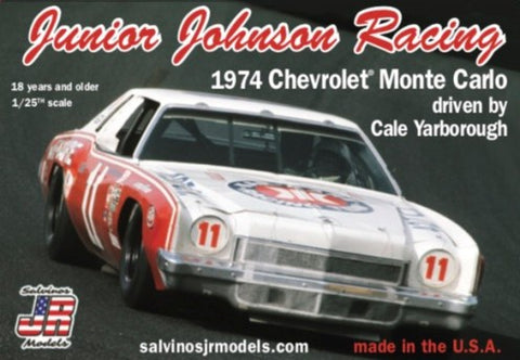 SALVINOS 1/25 Junior Johnson Racing Cale Yarborough #11 1974 Chevrolet Monte Carlo Winston Cup Winner Race Car