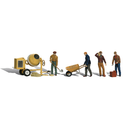 WOODLAND SCENICS HO Figures: Masonary Workers