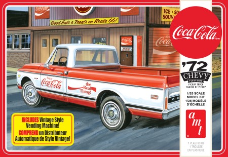 AMT 1/25 1972 Chevy Pickup Truck w/Coca-Cola Vending Machine & Crates