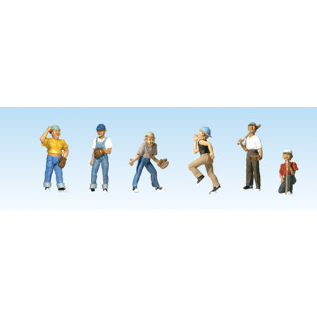 WOODLAND SCENICS HO Figures: Baseball Players II