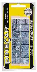 PINECAR Adjustable Stick-On Weights, 2 oz