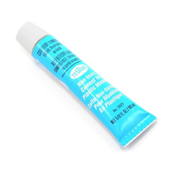 TESTORS 5/8oz. Tube NonToxic Plastic Cement Tammies Hobbies