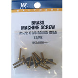 SCREW ROUND HEAD 1-72 3/8"