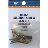 SCREW ROUND HEAD 1-72 1/2"