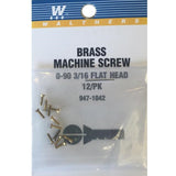 SCREW FLAT HEAD 00-90 3/16"