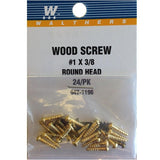 SCREW WOOD ROUND HEAD #1x3/8"