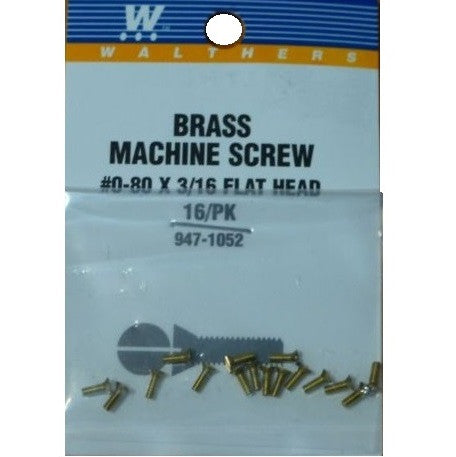 SCREW FLAT HEAD 0-80 3/16"