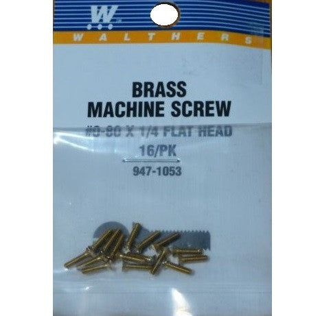 SCREW FLAT HEAD 0-80 1/4"