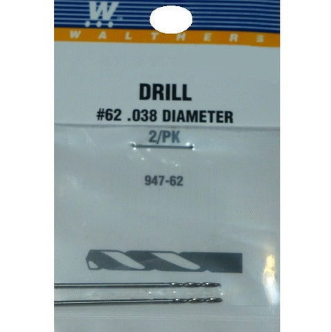 DRILL BIT #62 .038 DIAMETER